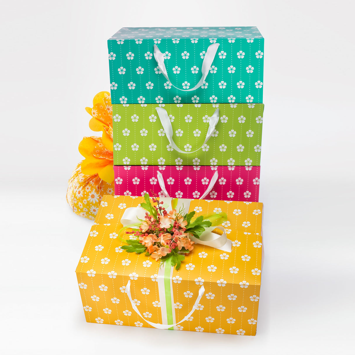 Bag Box per confezioni regalo Fiorellini Giapponesi Mix