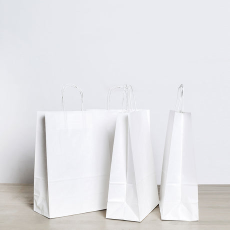 Shopper Carta White cordino