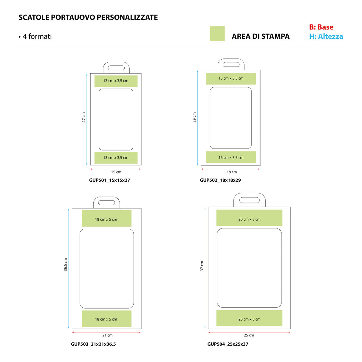 Scatole Porta Uovo Personalizzabili a Colori