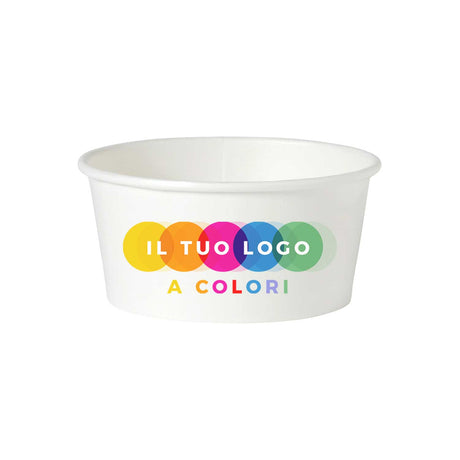 Coppette Gelato Carta Personalizzate a Colori