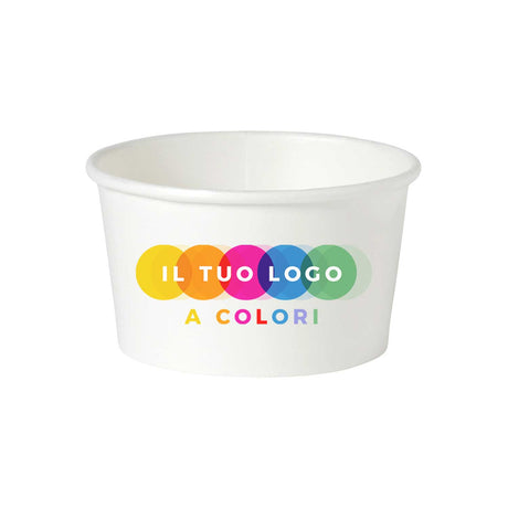 Coppette Gelato Carta Personalizzate a Colori