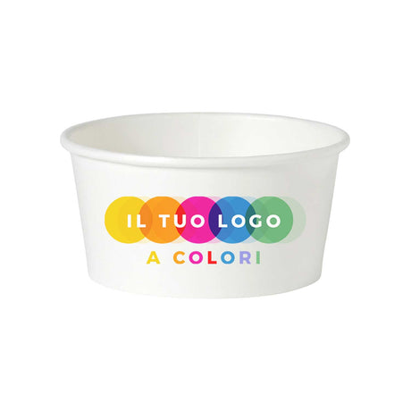 Coppette Gelato Carta Personalizzate a Colori