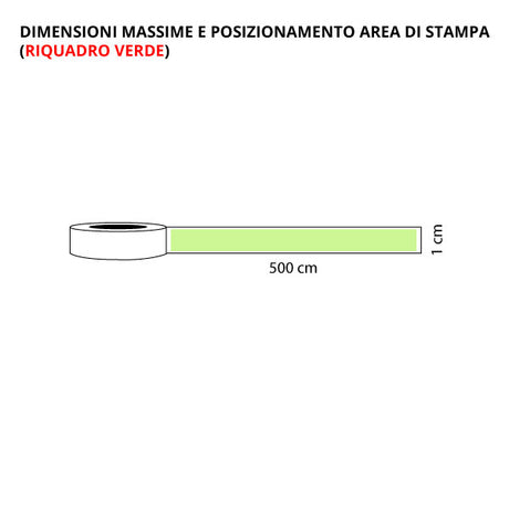 Nastro Gros Grain Mode Personalizzato 500 mt x 1 cm