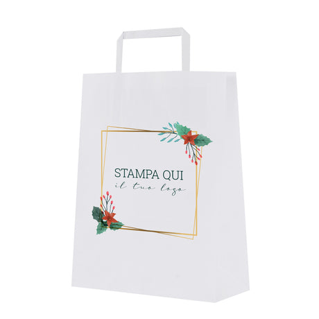 Shopper Christmas Frame Personalizzate Maniglia Piattina