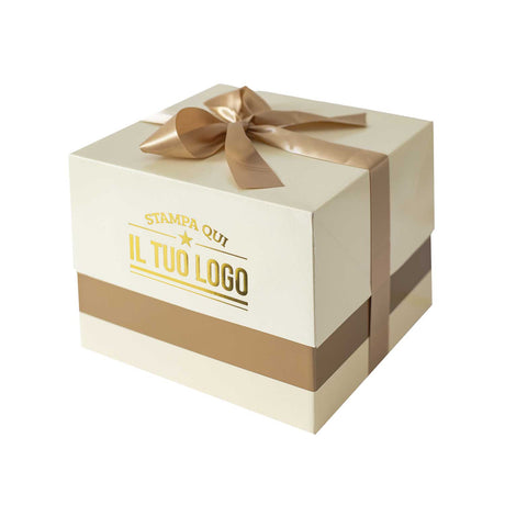 Portapanettone Lusso Basso 1 KG Personalizzato