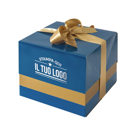 Portapanettone Lusso Basso 1 KG Personalizzato