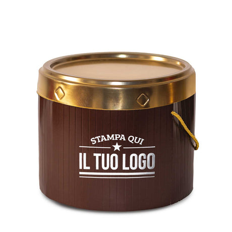 Portapanettone Retrò Basso 1 KG Personalizzabile