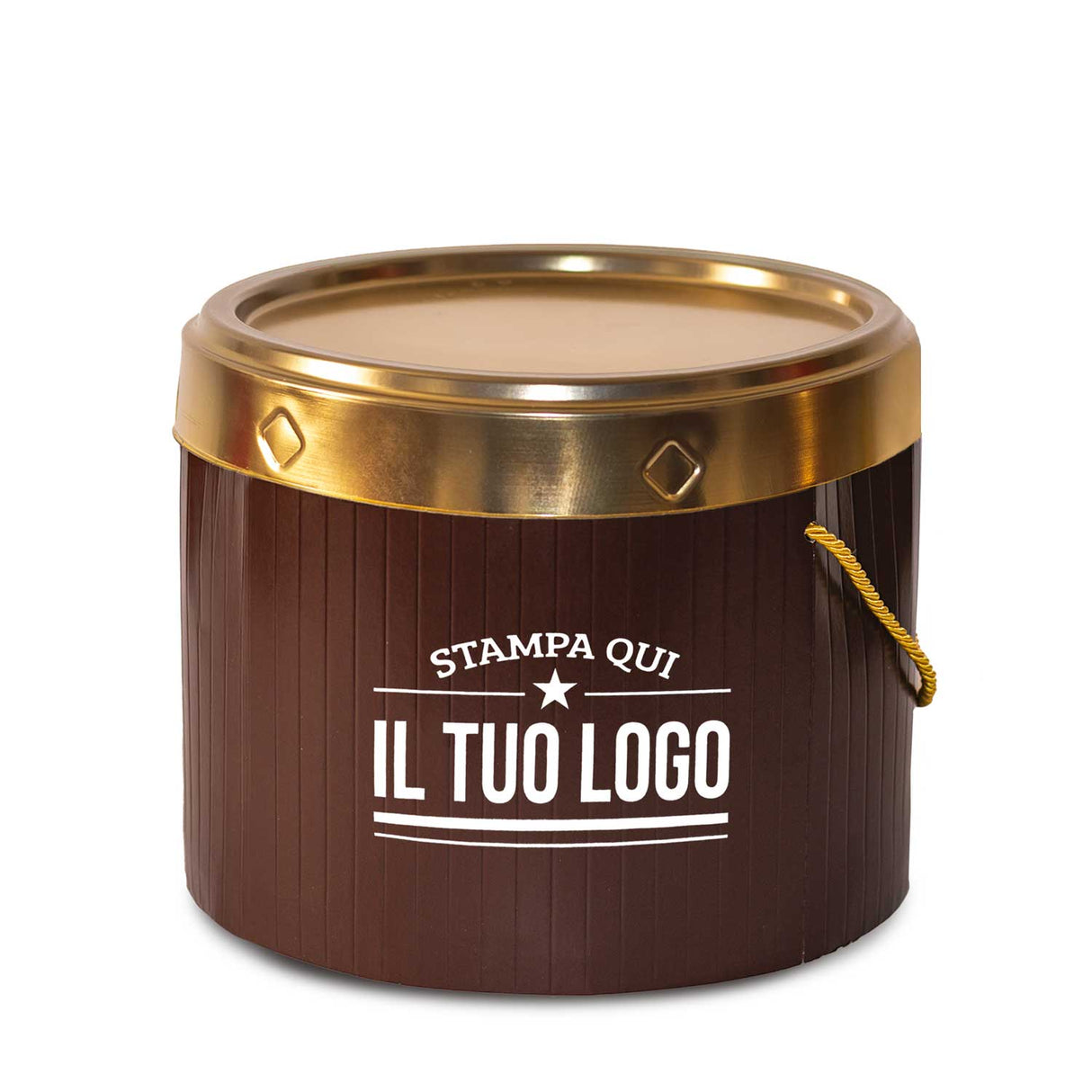 Portapanettone Retrò Basso 1 KG Personalizzabile