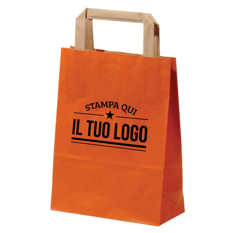 Buste Shopper Carta Sealing Colorata Personalizzata Piattina