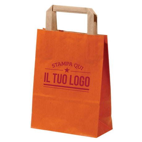 Buste Shopper Carta Sealing Colorata Personalizzata Piattina