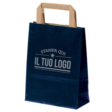 Buste Shopper Carta Sealing Colorata Personalizzata Piattina