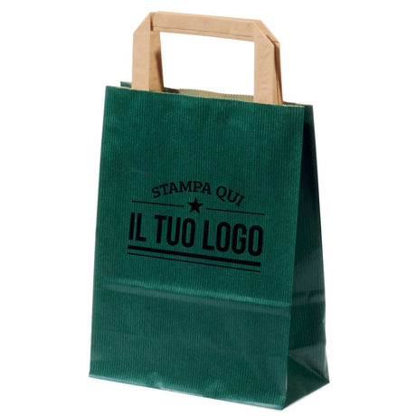 Buste Shopper Carta Sealing Colorata Personalizzata Piattina