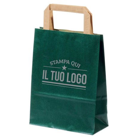 Buste Shopper Carta Sealing Colorata Personalizzata Piattina