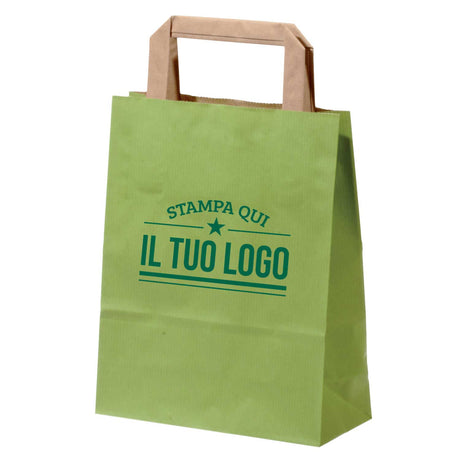 Buste Shopper Carta Sealing Colorata Personalizzata Piattina