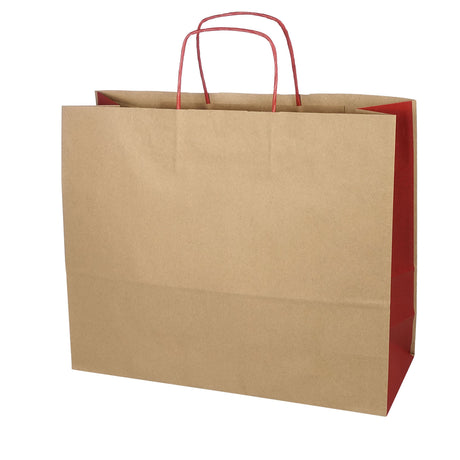 Shopper Carta Eco Bicolor Avana