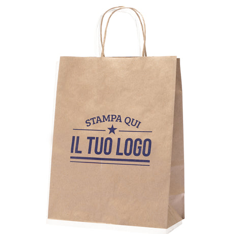 Buste Shopper Carta Riciclata con Cordino