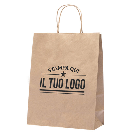 Buste Shopper Carta Riciclata con Cordino