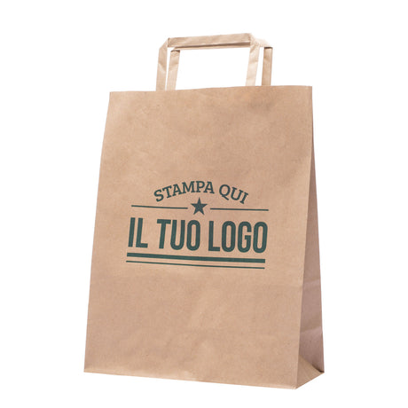 Shopper Carta Riciclata Piattina Personalizzabili