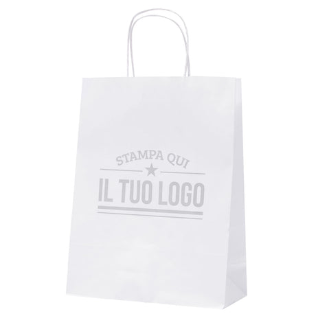 Buste Shopper Carta Riciclata con Cordino