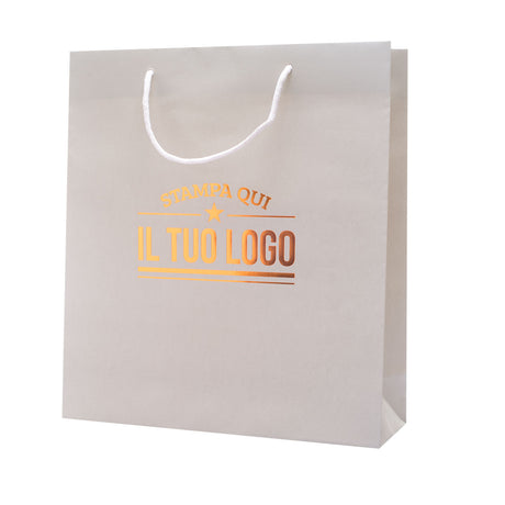 Shopper Carta Lusso Boutique Personalizzabile