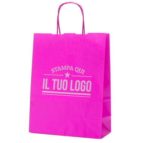 Shopper Carta Fucsia Personalizzabile