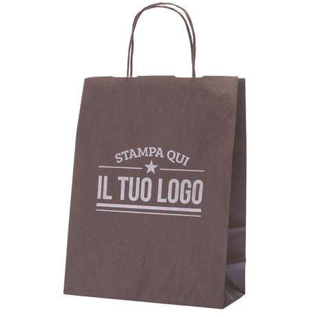 Buste Shopper Carta Marrone Personalizzata