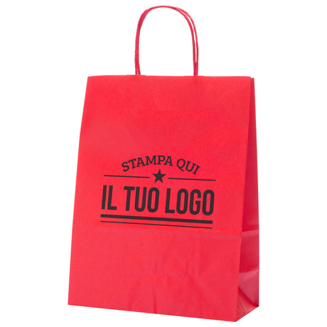 Buste Shopper Carta Rossa Personalizzata