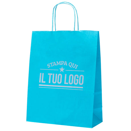 Buste Shopper Carta Turchese Personalizzata