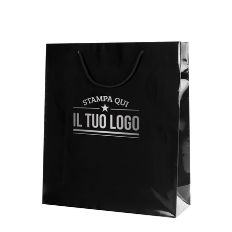 Buste Shopper Carta Lusso Lucida Personalizzabili