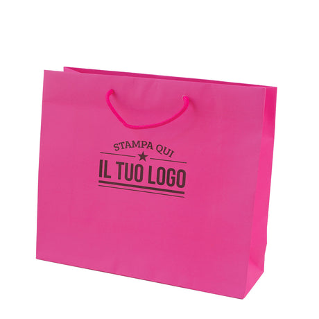 Shopper Carta Kraft Colorata Spring Personalizzata