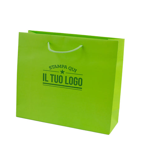 Shopper Carta Kraft Colorata Spring Personalizzata