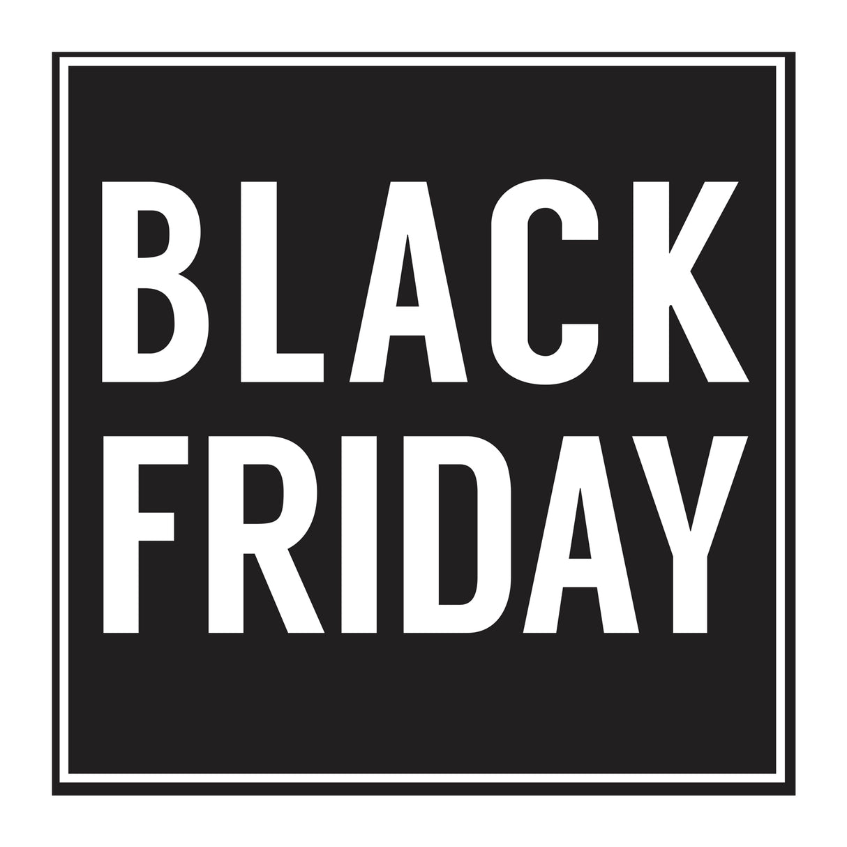 Vetrofania Black Friday